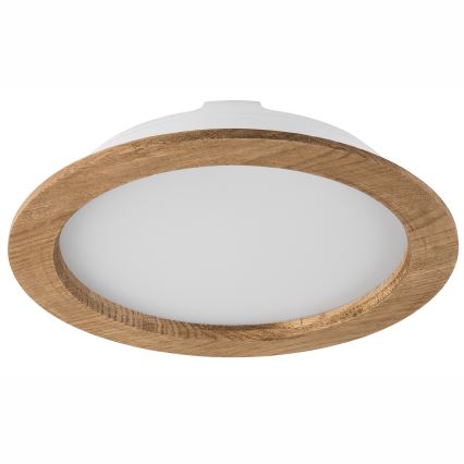 LED Podhľadové svietidlo WOODY SPOT LED/23,5W/230V 4000K orech ø 23,5 cm
