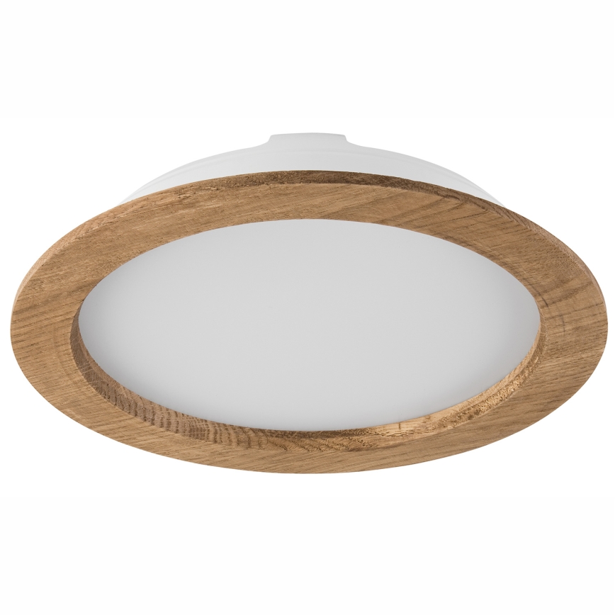 LED Podhľadové svietidlo WOODY SPOT LED/23,5W/230V 4000K orech ø 23,5 cm