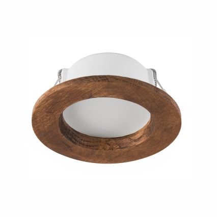 LED Podhľadové svietidlo WOODY SPOT LED/5,5W/230V 4000K čerešňa ø 10 cm