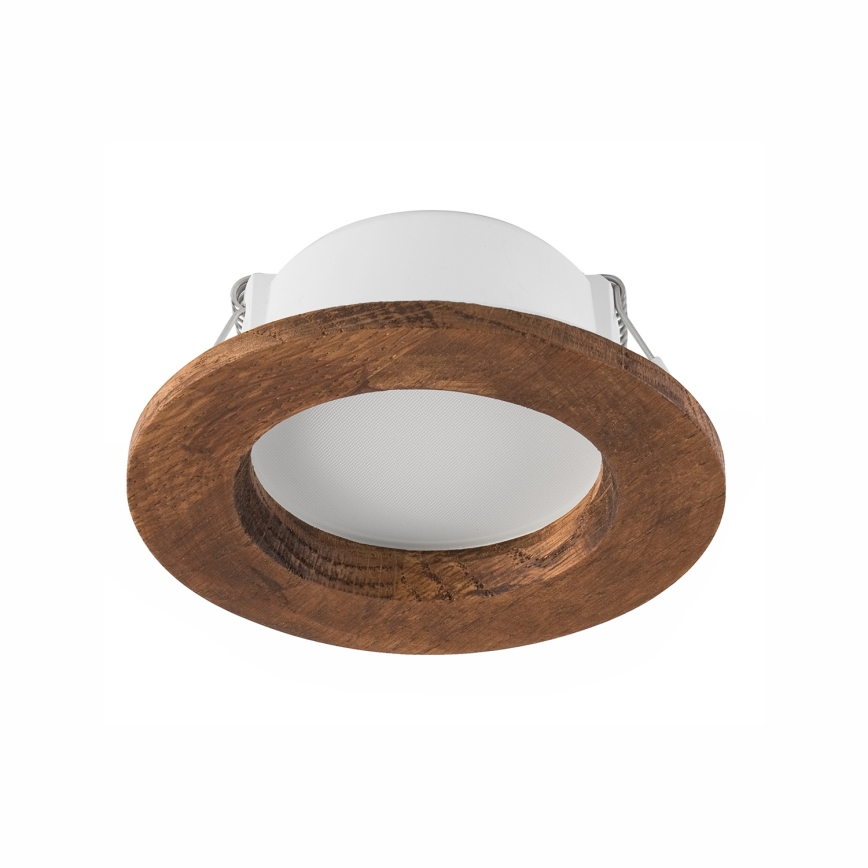 LED Podhľadové svietidlo WOODY SPOT LED/5,5W/230V 4000K čerešňa ø 10 cm