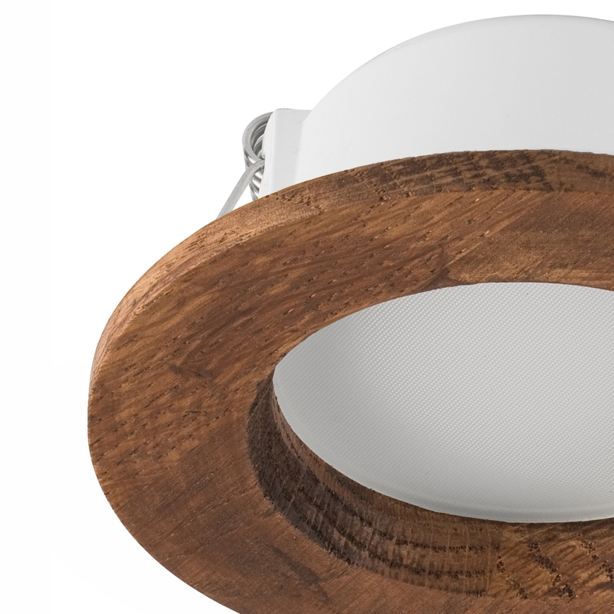 LED Podhľadové svietidlo WOODY SPOT LED/5,5W/230V 4000K čerešňa ø 10 cm