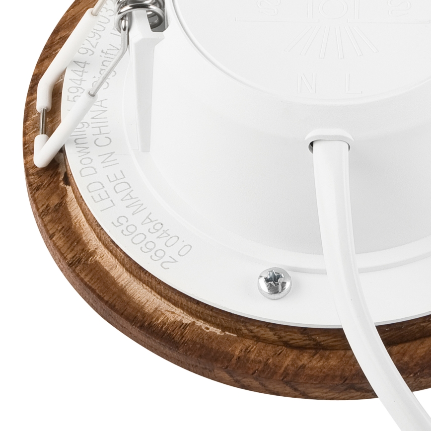 LED Podhľadové svietidlo WOODY SPOT LED/5,5W/230V 4000K čerešňa ø 10 cm
