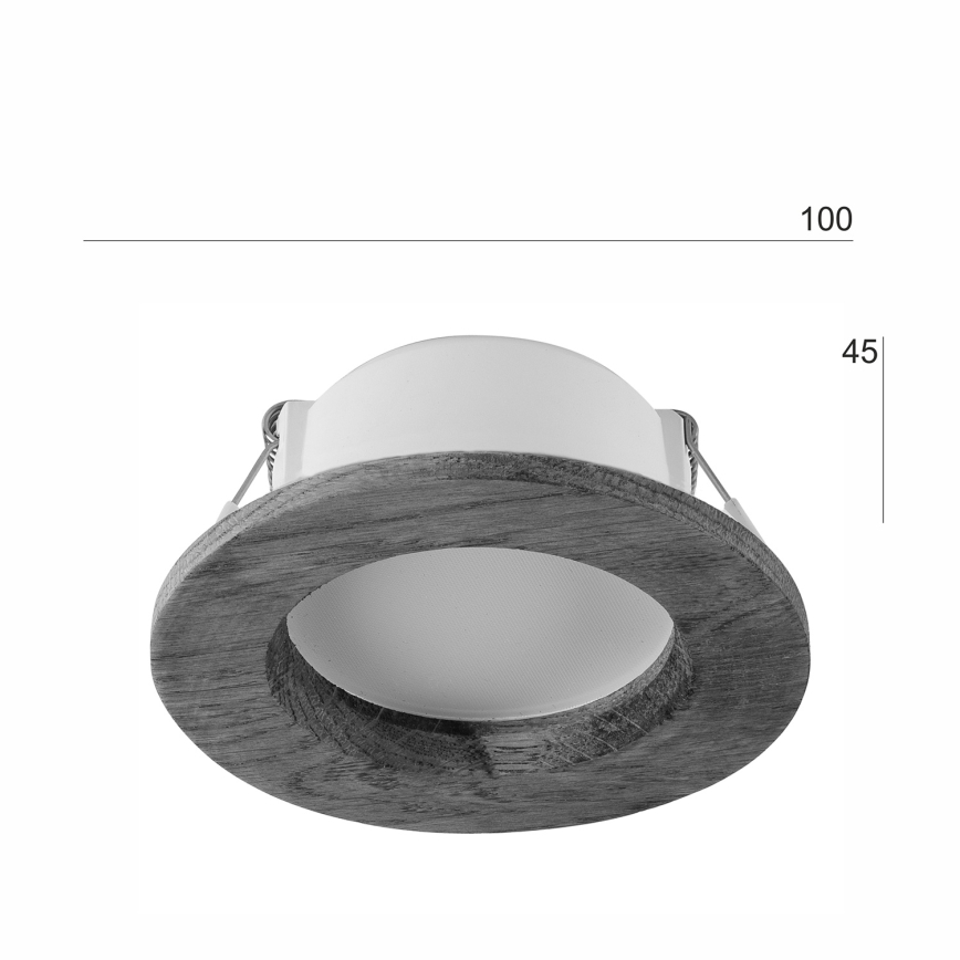 LED Podhľadové svietidlo WOODY SPOT LED/5,5W/230V 4000K čerešňa ø 10 cm