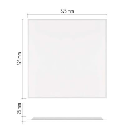 LED Podhľadový panel DIXXO LED/36W/230V 4000K UGR19 60x60 cm biela