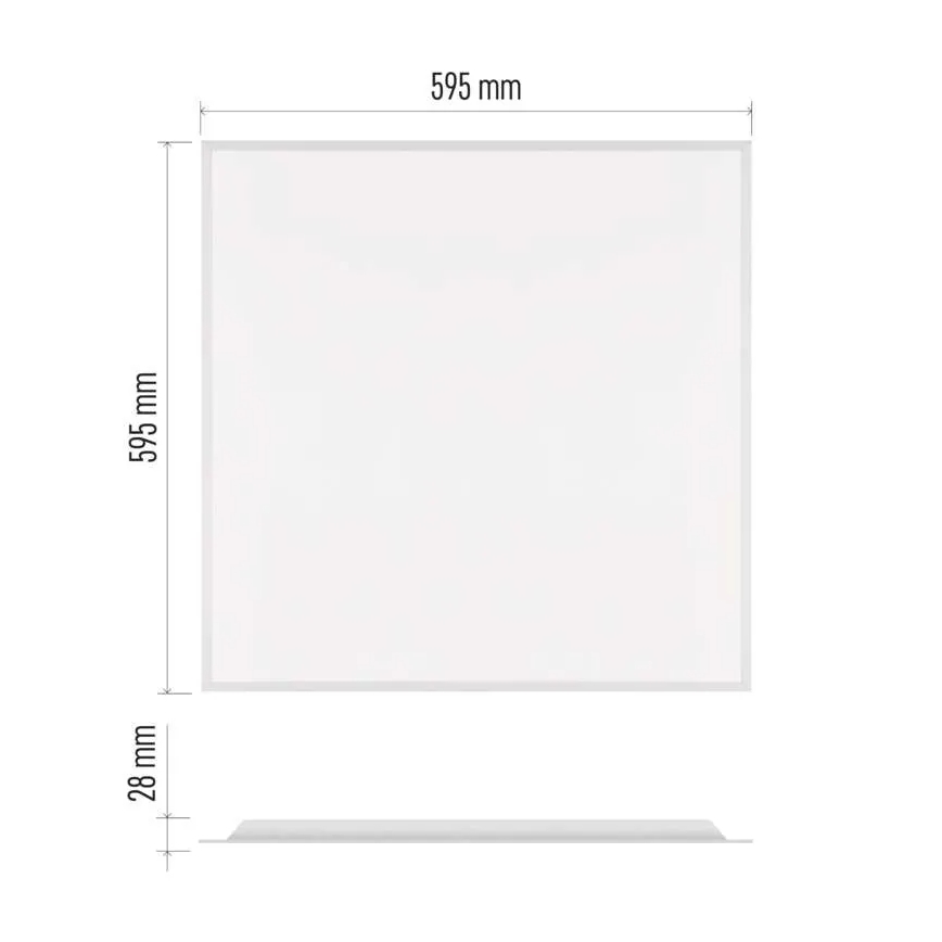 LED Podhľadový panel DIXXO LED/36W/230V 4000K UGR19 60x60 cm biela
