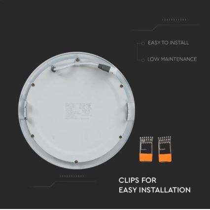 LED Podhľadový panel LED/18W/230V 3000K okrúhly