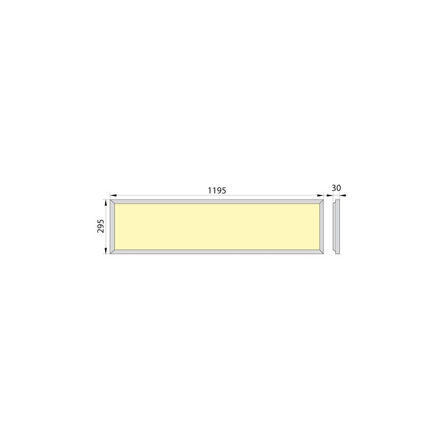 LED Podhľadový panel OREGA PLUS 120 LED/40W/230V 4000K IP40