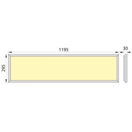 LED Kúpeľňový podhľadový panel OREGA PLUS 120 LED/50W/230V 4000K IP40