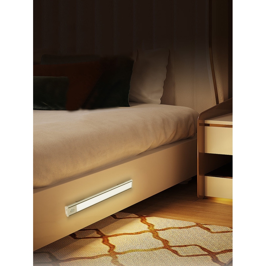 LED Podlinkové svietidlo CABINET-4 s PIR senzorom LED/1,5W/230V 1100mAh 4000K
