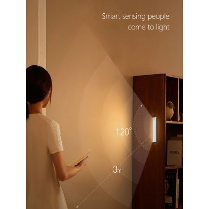 LED Podlinkové svietidlo CABINET-4 s PIR senzorom LED/1,5W/230V 1100mAh 4000K