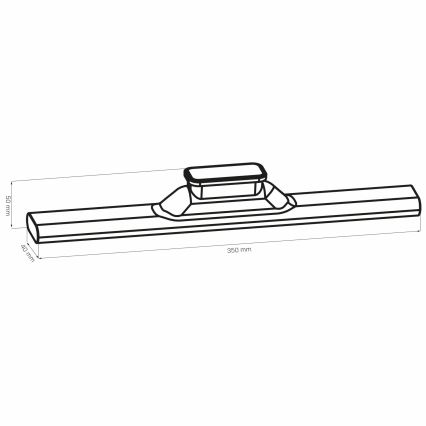 LED Podlinkové dotykové magnetické svietidlo LED/2,5W/5V USB 2700/4000/6500K 1200 mAh 35 cm biela
