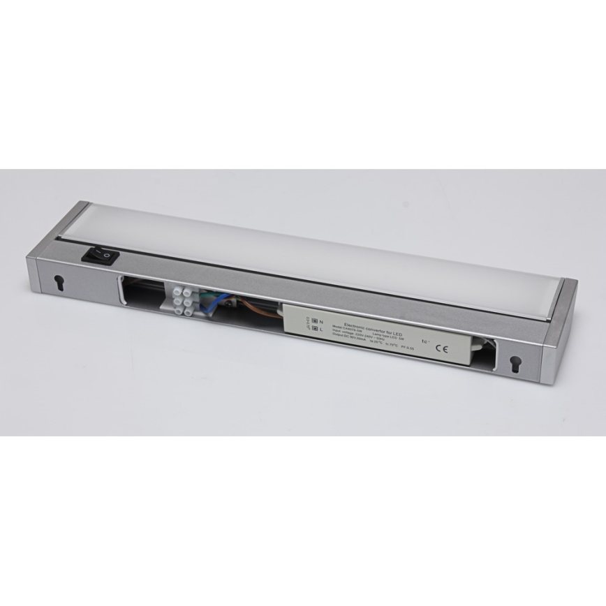 LED Podlinkové svietidlo LED/5W/230V strieborná