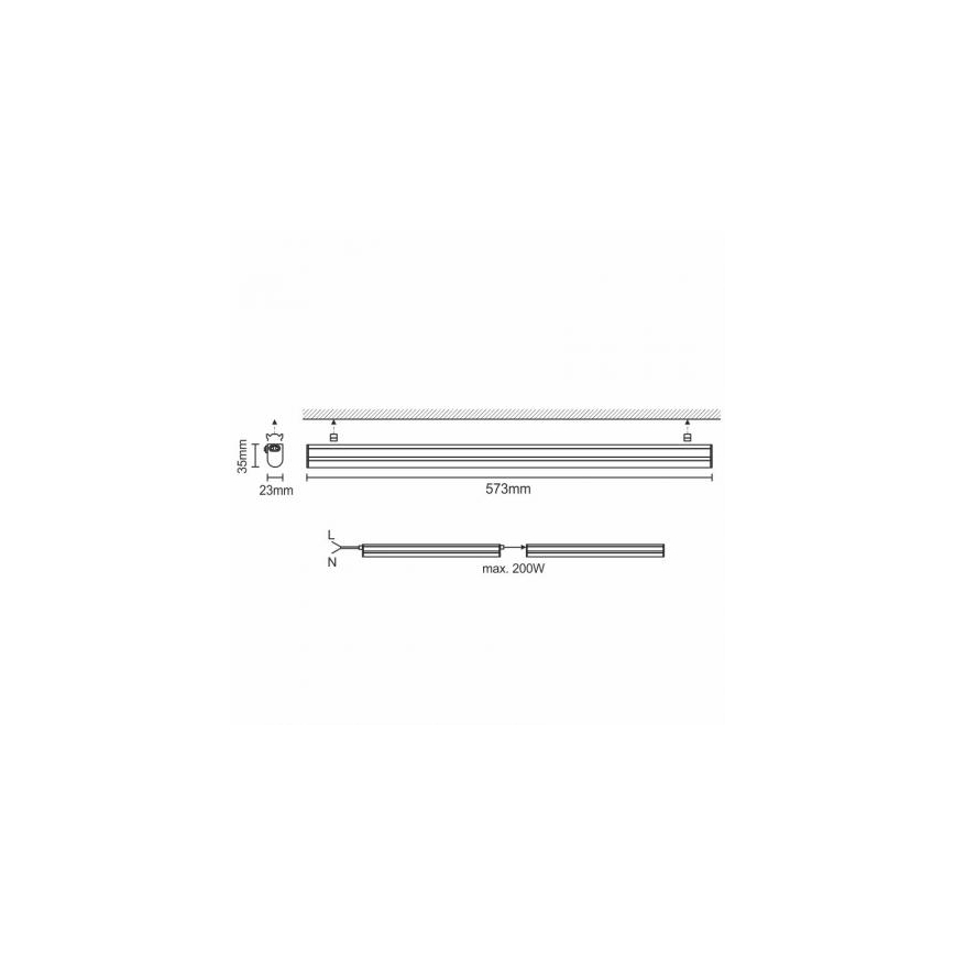 LED Podlinkové svietidlo LED/9W/230V 4000K