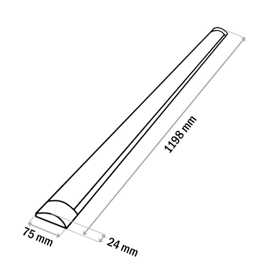 LED Podlinkové svietidlo QTEC LED/36W/230V 120 cm biela