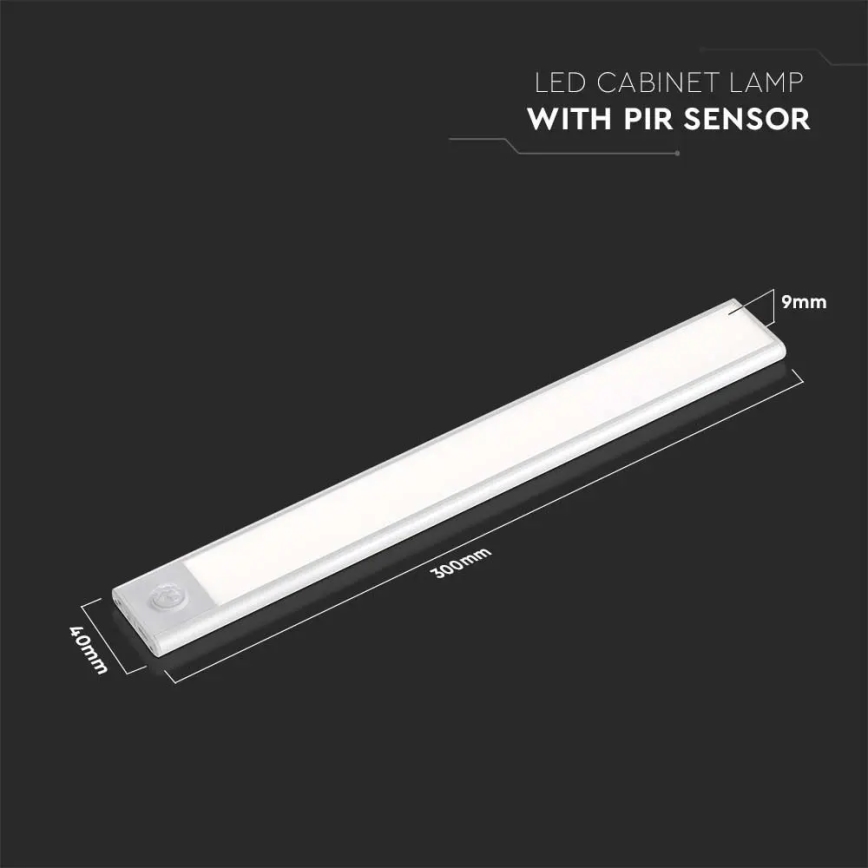 LED Podlinkové svietidlo so senzorom LED/1,5W/5V 3000K