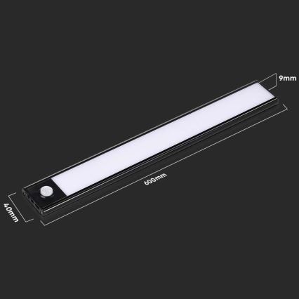 LED Podlinkové svietidlo so senzorom LED/2,5W/5V 4000K