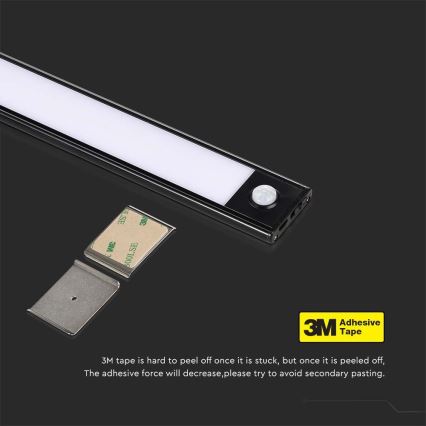 LED Podlinkové svietidlo so senzorom LED/2W/5V 2200 mAh 3000K