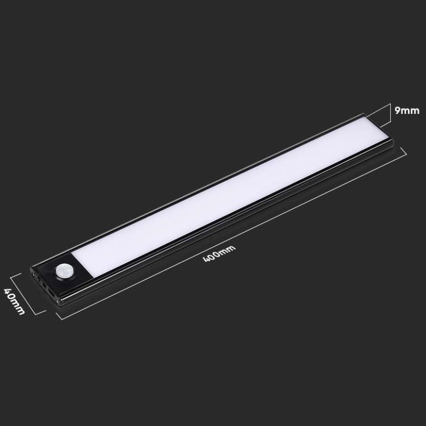 LED Podlinkové svietidlo so senzorom LED/2W/5V 2200 mAh 3000K
