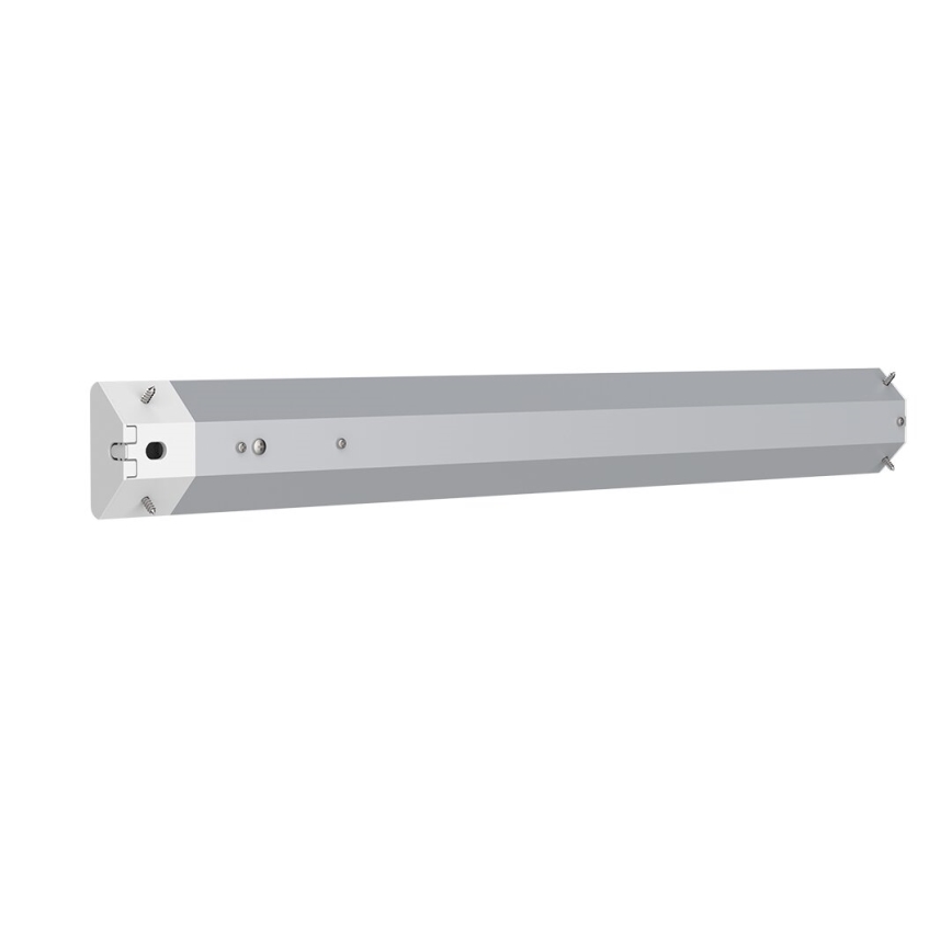 LED Podlinkové svietidlo so zásuvkami a USB porty LED/18W/230V 4000K strieborná