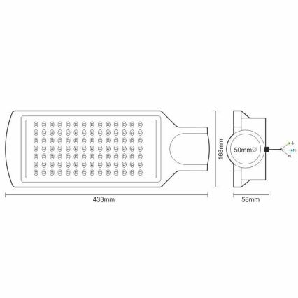 LED Pouličná lampa LED/100W/170-400V IP65 4000K