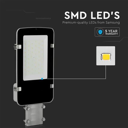 LED Pouličná lampa SAMSUNG CHIP LED/30W/230V 4000K IP65