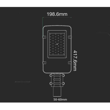 LED Pouličná lampa SAMSUNG CHIP LED/30W/230V 4000K IP65