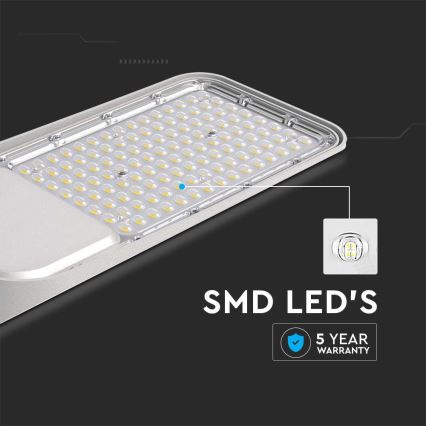 LED Pouličná lampa SAMSUNG CHIP LED/30W/230V 6500K IP65 šedá