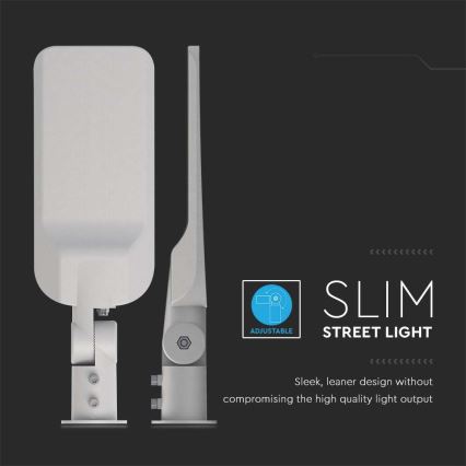 LED Pouličná lampa SAMSUNG CHIP LED/30W/230V 6500K IP65 šedá