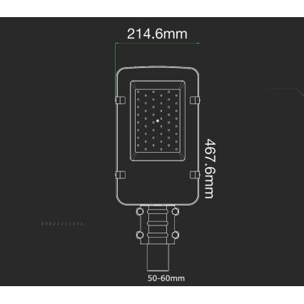 LED Pouličná lampa SAMSUNG CHIP LED/50W/230V 4000K IP65