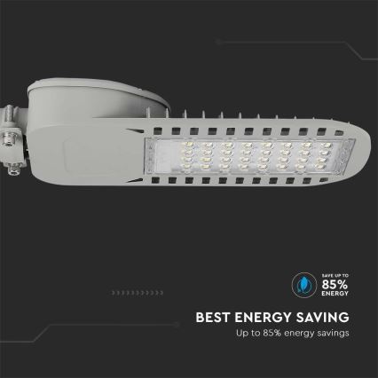 LED Pouličná lampa SAMSUNG CHIP LED/50W/230V 6500K šedá