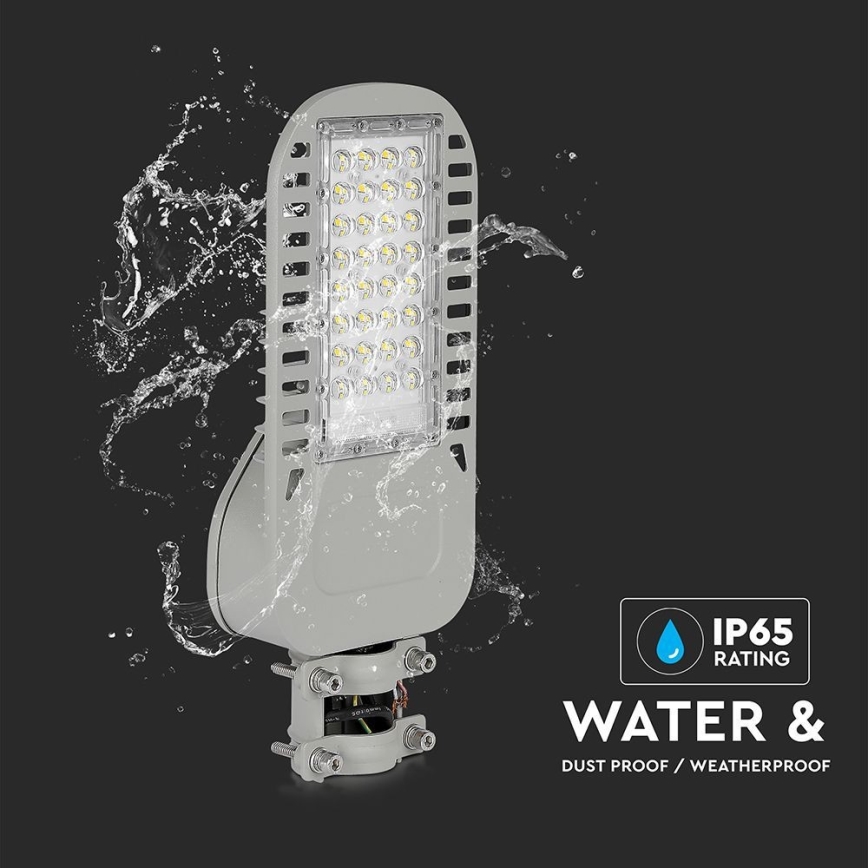 LED Pouličná lampa SAMSUNG CHIP LED/50W/230V 6500K šedá