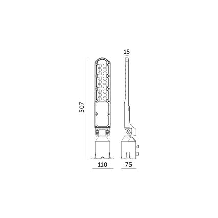 LED Pouličná lampa so súmrakovým senzorom CYOTO LED/50W/230V IP65 4000K