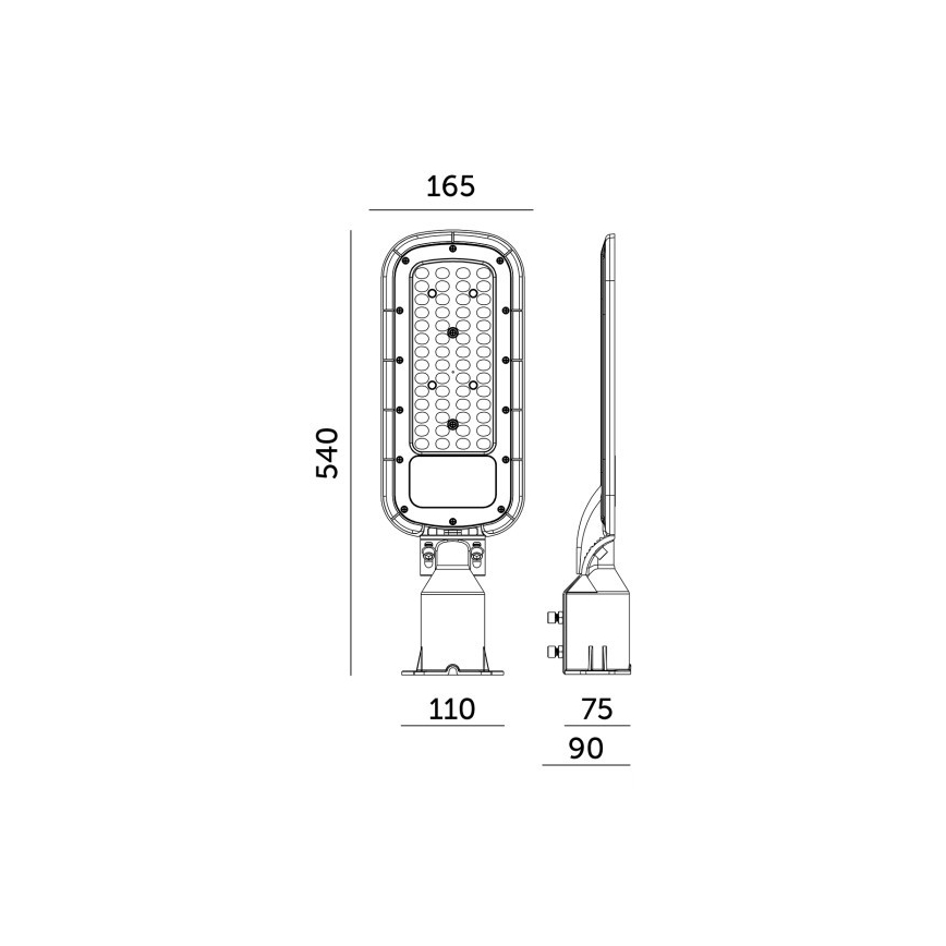 LED pouličné svietidlo BRELUXO LED/150W/230V 4000K IP65