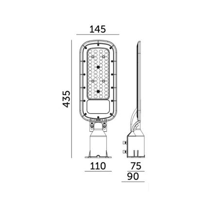 LED pouličné svietidlo BRELUXO LED/50W/230V 4000K IP65