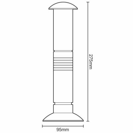 LED Prenosná lampa 2xLED/1xD IPX4