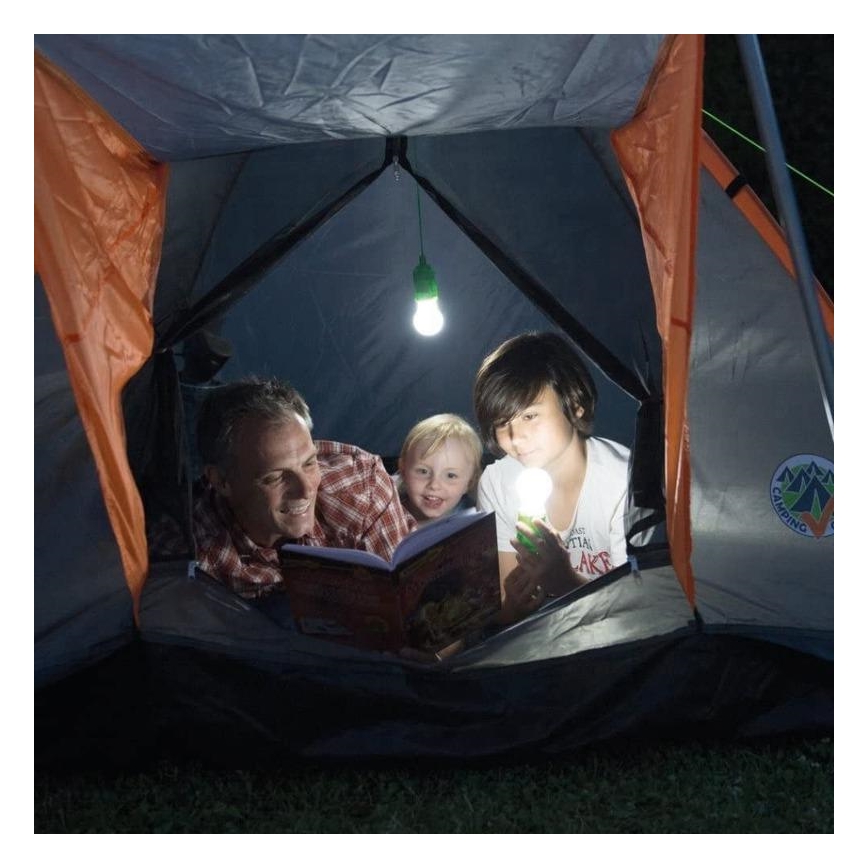LED Prenosná lampa LED/1W/3xAAA modrá