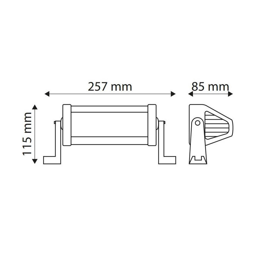 LED Priemyselné svietidlo EPISTAR LED/36W/10-30V IP67 6000K