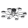 LED Prisadený luster 8xLED/7W/230V 3000-6000K pr. 70 cm čierna