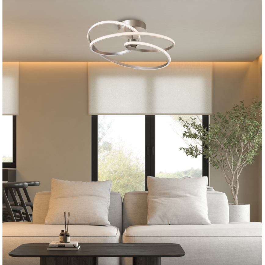LED Prisadený luster CORT LED/40W/230V strieborný