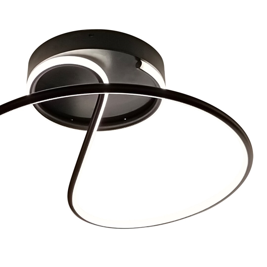 LED Prisadený luster DELTA LED/30W/230V čierna