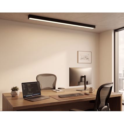 LED Prisadený/luster na lanku LED/44W/230V 3000K 120 cm čierna