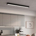 LED Prisadený/luster na lanku LED/44W/230V 4000K 120 cm čierna
