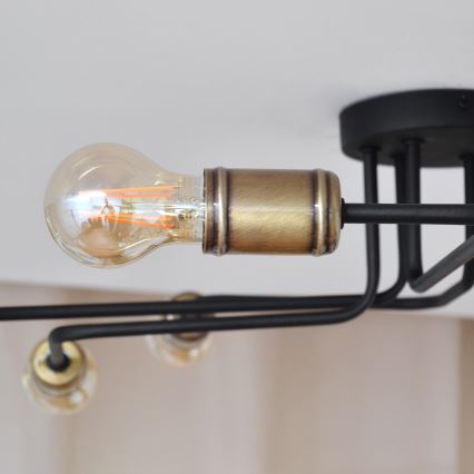 LED Prisadený luster TUBE 6xE27/15W/230V
