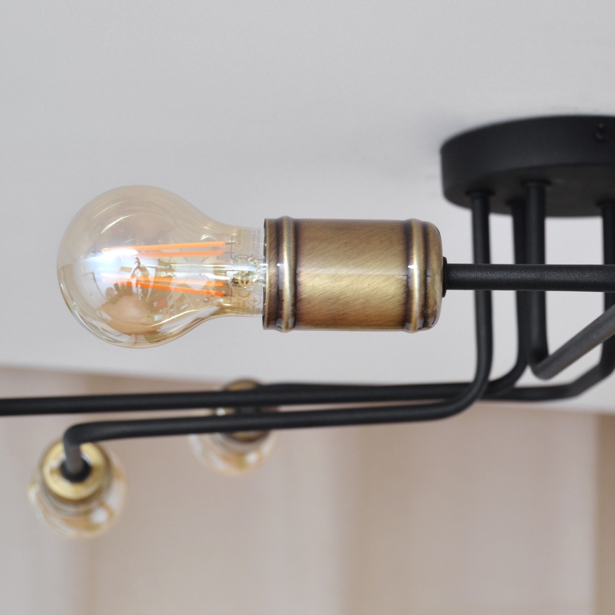 LED Prisadený luster TUBE 6xE27/15W/230V