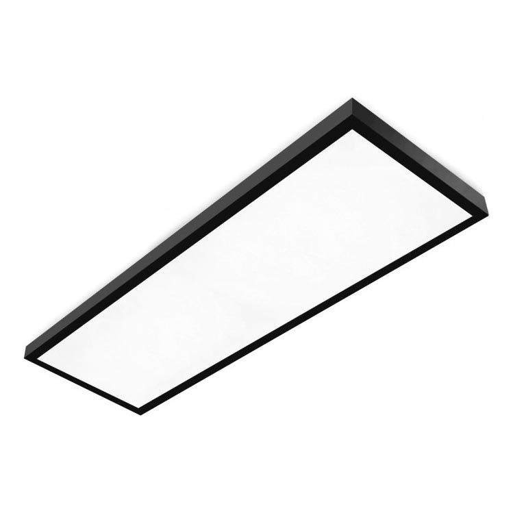 LED Prisadený panel BRISBANE LED/36W/230V 4000K 29,5x119 cm čierna