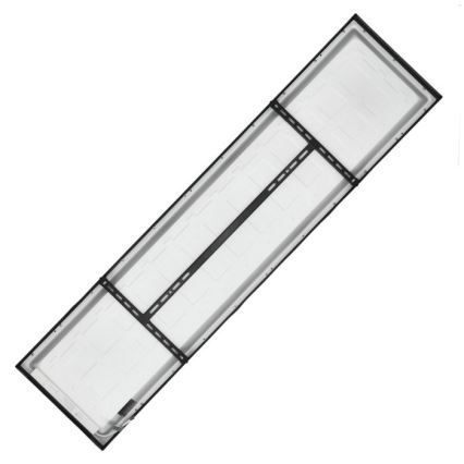 LED Prisadený panel BRISBANE LED/36W/230V 4000K 29,5x119 cm čierna