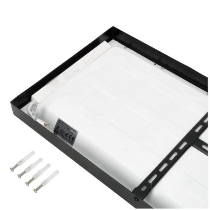 LED Prisadený panel BRISBANE LED/36W/230V 4000K 29,5x119 cm čierna