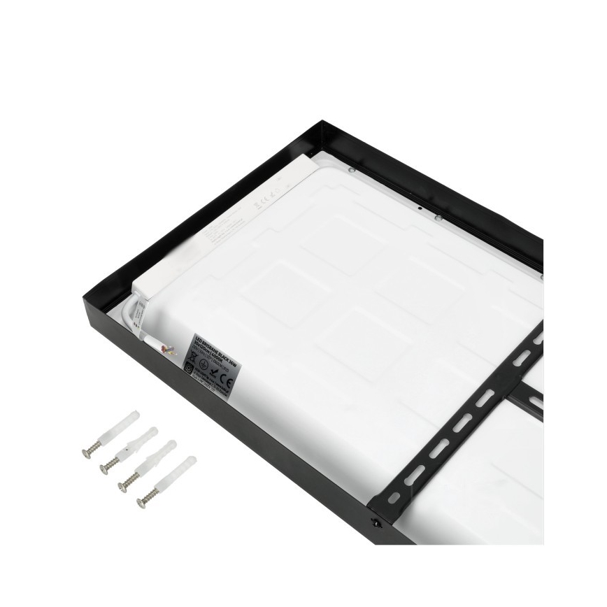 LED Prisadený panel BRISBANE LED/36W/230V 4000K 29,5x119 cm čierna