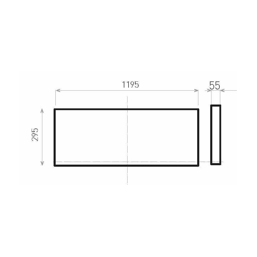 LED Prisadený panel ILLY II UGR LED/46W/230V