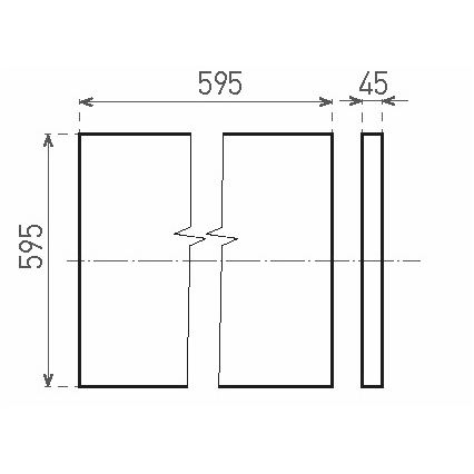 LED Prisadený panel ILLY LED/42W/230V